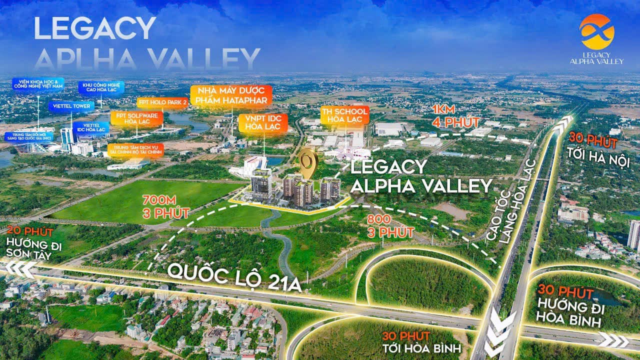 liên kết vùng dự án legacy alpha valley hòa lạc